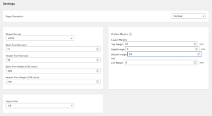 Make required adjustments under settings