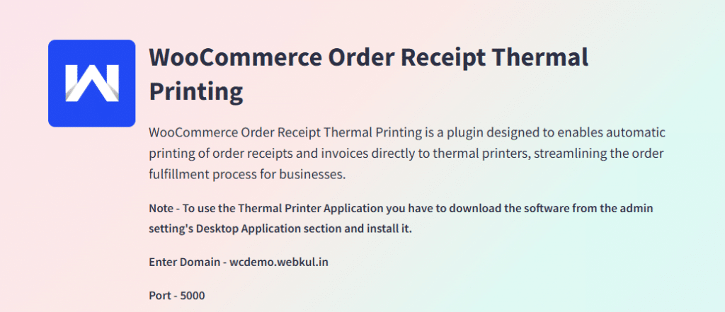 WooCommerce Receipt Thermal Printing homepage