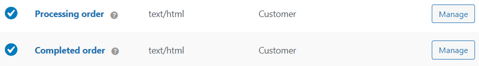 WooCommerce sample email templates