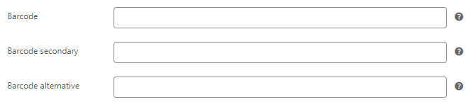 Supports up to three barcode types