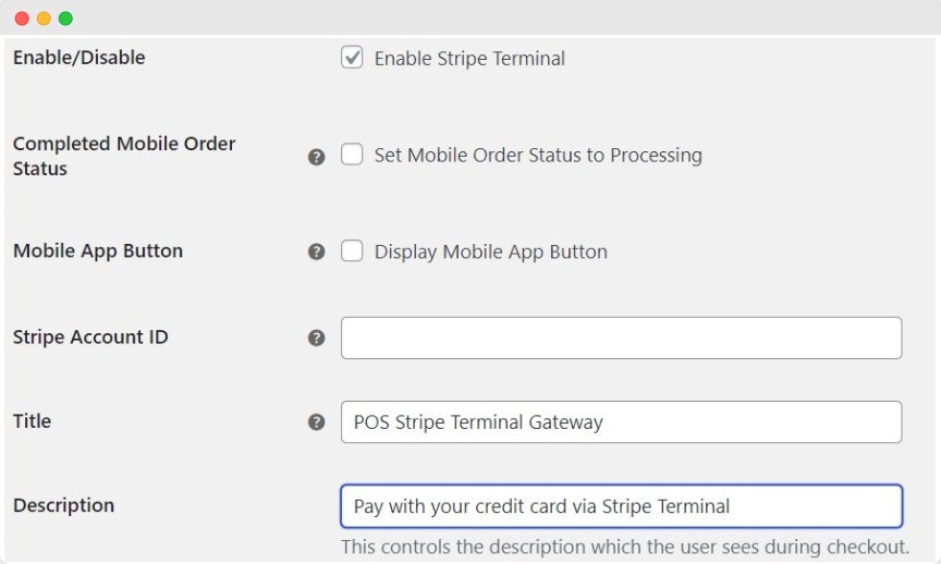 Integration of Stripe Terminal with Jovvie for seamless payment processing