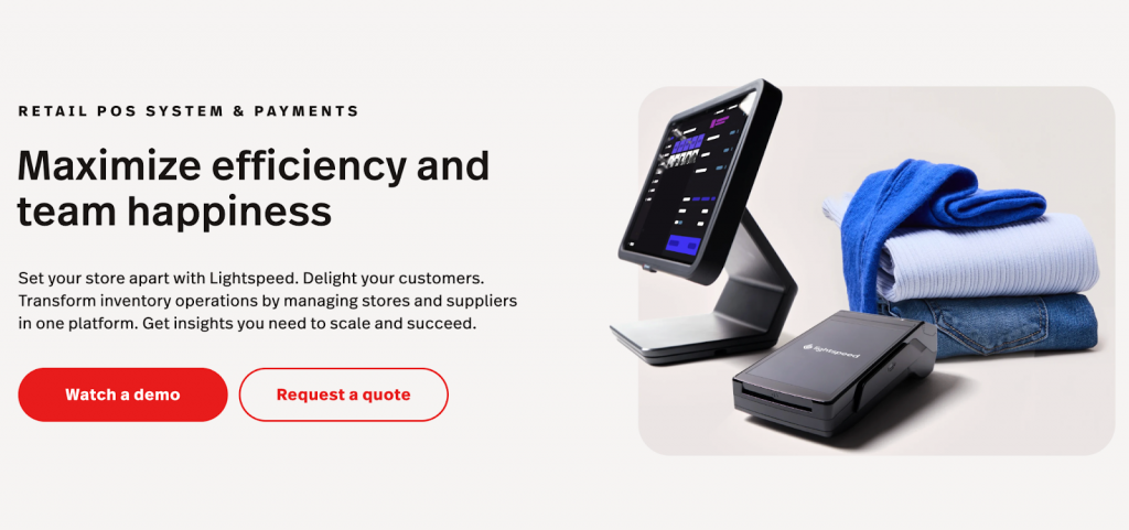 lightspeed POS homepage