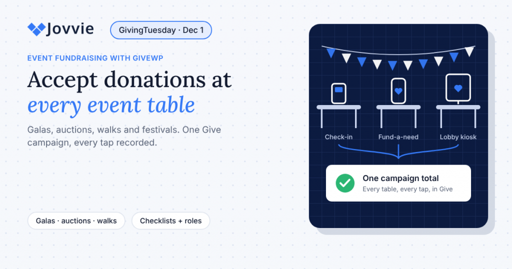 Accept donations at events with GiveWP using card readers, Tap to Pay phones and a kiosk